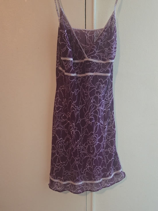 no name Other - Purple Floral Spaghetti Strap Night Slip
